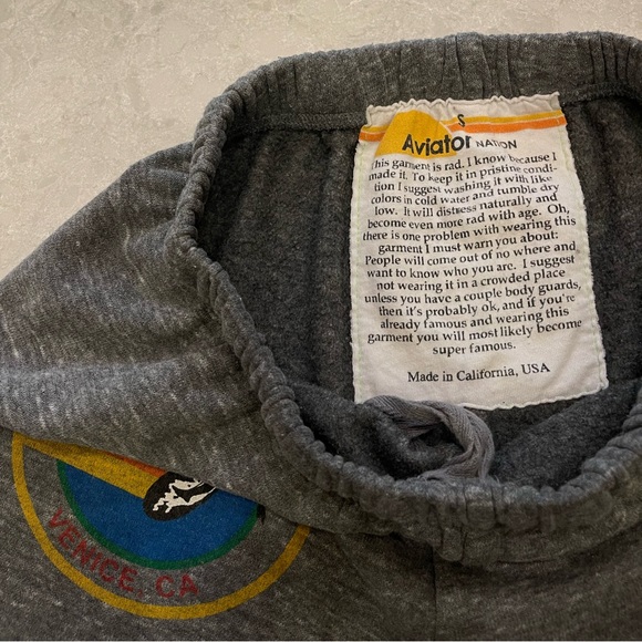 Aviator Nation Women’s Sweatpants In Heather Grey Size S - Picture 9 of 11